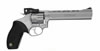 Taurus 990 Rimfire Revolver 2990069, 22 Long Rifle, 6 1/2 in, Ribber Grip Overlay, Stainless Finish, 9 Rd, Adj Sights