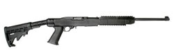 Ruger Model 10/22 Rifle 1219, 22 Long Rifle, 18 1/2 in, Semi-Auto, Tapco Stock, Blue Finish, 10 Rds