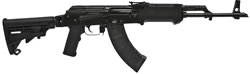 Inter Ordnance Model AK47C Semi Automatic Rifle 7 62 MM X 39 MM 16 25 in 6 Point Collapsible Stock Black Finish