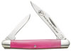 Remington Ladies Pink Bone Folder Knife w/Clip/Pen Blades 19291