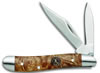 Remington Sportsman Peanut Folder Knife w/Burl Wood Handle 19327