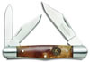 Remington Sportsman Whittler Folding Knife w/3 Blades & Burl Wood Handle 19328