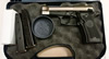Beretta Model 84FS Cheetah Semi Automatic Pistol JS84001, 380 ACP, 3.8 in, Black Plastic Grip, Two Tone Finish, 13 Rd