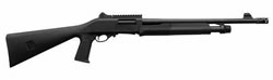 Charles Daly Tactical Pump Shotgun CDGF2955 12 Gauge 18 1 2 in 3 in Chmbr Black Synthetic Stock Matte Blue Finish Breeching Tube Ghost Ring Sights