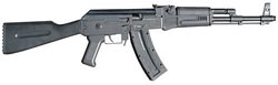 GSG RIA Rimfire Rifle GERG2210AK47, 22 Long Rifle, 16.5 in, Semi-Auto, Black Synthetic Stock, Black Finish, 10 Rds
