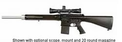 Armalite 10T Semi-Auto Rifle 10TBN338F, 338 Federal, 22 in, A2 Buttstock, Black Finish, Nat Match Trig