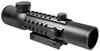Barska Electro Rifle Scope AC11322, 4x, 28mm, Matte Black, Dual Color Illuminated Mil-Dot Reticle