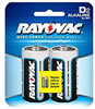 RayoVac 8132D 2 Pack Carded Alkaline D Cell Batteries