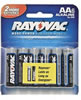 RayoVac 8156E 6-Pack Carded Alkaline AA Batteries