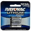 RayoVac RL123A2 2-Pack 3 Volt Lithium Batteries