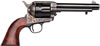 Taylors Single Action 1873 Cattleman Revolver 451, 45 Long Colt, 5 1/2 in, Wood Grip, Case Hard Blue/Brass Backstrap/Trigger Guard, 6 rd
