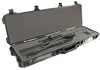 Pelican 1750 Long Case w/Wheels/Fold Down Handles/Stainless Hardware/Black Finish, 53x16x6