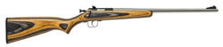 Crickett Single Shot Bolt Action Rifle 232, 22 Long Rifle, 16.125 in, Black/Orange Stock, Stainless Steel Finish