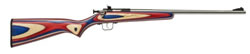 Crickett Single Shot Bolt Action Rifle 253SS, 22 Long Rifle, 16.125 in, Red, White & Blue Laminate W/Pistol Grip Stock, Stainless Steel Finish
