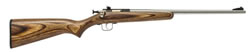 Crickett Single Shot Bolt Action Rifle 255SS, 22 Long Rifle, 16.125 in, Brown Laminate Stock, Stainless Steel Finish