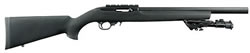Ruger 10/22 Target Tactical 1230, 22 Long Rifle, 16.12 in, Hogue OverMolded Stock, Black Finish