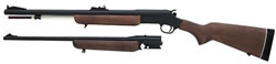 Rossi Single Shot Centerfire Muzzleloading Combo S24350M 243 Winchester 50 Black Powder Single Stage Walnut Stock Blue Finish