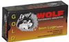 Wolf Gold Pistol Ammunition G919HP1, 9mm, Jacketed Hollow Point (JHP), 147 GR, 985 fps, 50 Rd/bx