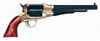 Traditions 1858 Remington Revolver FR18581, 44 Black Powder, Walnut Grips, Brass Frame/Steel Barrel, Single Action