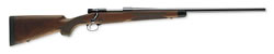 Winchester M70 Super Bolt Action Rifle 535107236, 338 Winchester Magnum, 26 in, Walnut Stock, Blue Finish