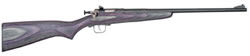 Crickett Single Shot Bolt Action Rifle 227, 22 Long Rifle, 16.125 in, Purple Laminate Stock, Blue Finish