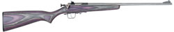 Crickett Single Shot Bolt Action Rifle 228SS, 22 Long Rifle, 16.125 in, Purple Laminate Stock, Stainless Steel Finish