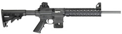 Smith & Wesson MP 15-22 Rimfire Rifle 811031, 22 Long Rifle, 16 in, Semi-Auto, Collapsible Stock, Matte Black Finish, 10 Rds