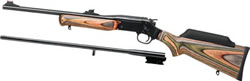 Rossi Matched Pair Youth Rifle S201220GBL 22 LR 20 Gauge 22 in 18 5 in Green Brown Laminate Stock Matte Blue Finish