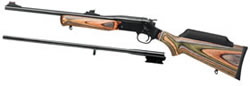 Rossi Matched Pair Youth Rifle S411220GBL 22 LR 410 Gauge 22 in 18 5 in Green Brown Laminate Stock Matte Blue Finish