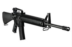 DPMS Panther 6.8 SPC II Semi-Auto Tactical Rifle RFA368, 6.8mm Remington, 20 in, A2 w/Trapdoor Stock, Black Finish
