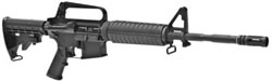 Bushmaster XM-15E2S Series BCWA1F14M4AM, 223 Remington/5.56 NATO, 16 in, 6-Position teleStock, Black Finish