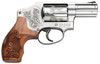 S&W 640 Revolver 150784, 357 Magnum, 2 1/8 in, Engraved Wood Grip, Matte Silver Finish, 5 Rd