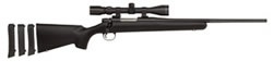 Mossberg 100 ATR Bolt Action Rifle 27240, 243 Winchester, 20 in Fluted, Black Syn Stock, Matte Blue Finish