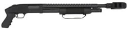 Mossberg 500 Road Blocker Pump Shotgun 50591, 12, 18 1/2 in, 3 in Chmbr, Black Synthetic Stock, Black Finish