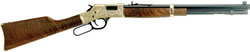Henry Big Boy Deluxe II Lever Action Rifle H006D2 44 mag 20 in American Walnut Stock Blue Steel Barrel Brass receiver Finish