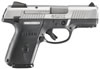 Ruger SR9C Compact Pistol 3313, 9mm, 3-1/2", Glass Filled Nylon Grip, Stainless Steel Finish, 17 Rd