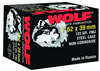 Wolf Rifle Ammunition 762BFMJ, 7.62 X 39mm, Full Metal Jacket (FMJ), Bi-Metal, 123 GR, 2396 fps, 1000 Rd/Case Wolf Rifle Ammunition 762BFMJ, 7.62 X 39mm, Full Metal Jacket (FMJ), Bi-Metal, 123 GR, 2396 fps, 1000 Rd/Case