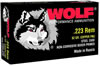 Wolf Rifle Ammunition 22362FMJCS, 223 Remington, Full Metal Jacket (FMJ), 62 GR, 3025 fps, 1000 Rd/Case Wolf Rifle Ammunition 22362FMJCS, 223 Remington, Full Metal Jacket (FMJ), 62 GR, 3025 fps, 1000 Rd/Case