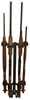 Rugged 4 Gun Permanent Floor Mount Rack (10086)