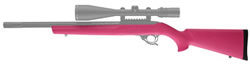 Hogue Overmolded Pink Rifle Stock For Ruger 10/22 (22700)