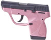 Taurus 738 Semi-Auto Pistol 1738039BSSP, 380 ACP, 3.3 in, Pink Polymer Grip, Black Finish, 6 Rd