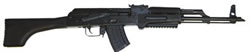 Inter Ordnance AK47 Semi-Auto Rifle AK47, 7.62mmX39mm, 16.25 in, Synthetic Stock, Black Finish