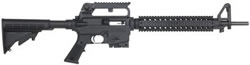 Mossberg 715T A2 Tactical 22 Rifle 37202, 22 Long Rifle, 18 in, M4 Type Collapsible Stock, Black Finish, 10 Rd