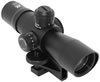 NcStar Mark III Tactical Rifle Scope STM432G QR, 4x, 32mm, Black, Illuminated Mil-Dot Reticle