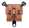 Galco Magazine Carrier w/Tension Screw Adjustment, Holds 2 Mags, Model SCL24, For .357(auto stag poly mag), 40, 9mm(both staggered poly mag)