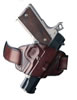 Galco Quick Slide Belt Holster w/Open Top For 1911 Style Auto w/3 in -5 in Barr, Havana Brown, Model QS212H