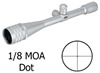Weaver Micro Trac Rifle Scope 849969, 36x, 40mm Obj, 1 in Tube Dia, Silver, Mil-Dot Reticle