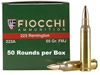 Fiocchi Shooting Dynamics Rifle Ammunition 223A, 223 Remington, Full Metal Jacket (FMJ), 55 GR, 3240 fps, 50 Rd/bx Fiocchi Shooting Dynamics Rifle Ammunition 223A, 223 Remington, Full Metal Jacket (FMJ), 55 GR, 3240 fps, 50 Rd/bx