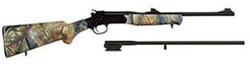 Rossi Matched Pair Youth Rifle S411220C 22 LR 410 Gauge 22 in 18 5 in High Def Green Camo Stock Matte Blue Finish