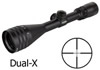 Weaver 40/44 Rifle Scope 849525, 3.8x-12x, 44mm, Matte Black, Dual-X Reticle